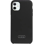 Audi Silicone Case iPhone 12/12 Pro 6.1 black/black hardcase AU-LSRIP12P-Q3/D1-BK - (AUDI000033-0)