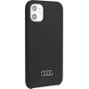 Audi Silicone Case iPhone 12/12 Pro 6.1 black/black hardcase AU-LSRIP12P-Q3/D1-BK - (AUDI000033-0)