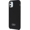 Audi Silicone Case iPhone 12/12 Pro 6.1 black/black hardcase AU-LSRIP12P-Q3/D1-BK - (AUDI000033-0)