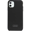 Audi Silicone Case iPhone 11 / Xr 6.1 black/black hardcase AU-LSRIP11-Q3/D1-BK - (AUDI000032-0)