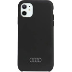 Audi Silicone Case iPhone 11 / Xr 6.1 black/black hardcase AU-LSRIP11-Q3/D1-BK - (AUDI000032-0)