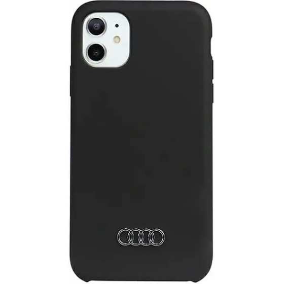 Audi Silicone Case iPhone 11 / Xr 6.1 black/black hardcase AU-LSRIP11-Q3/D1-BK - (AUDI000032-0)