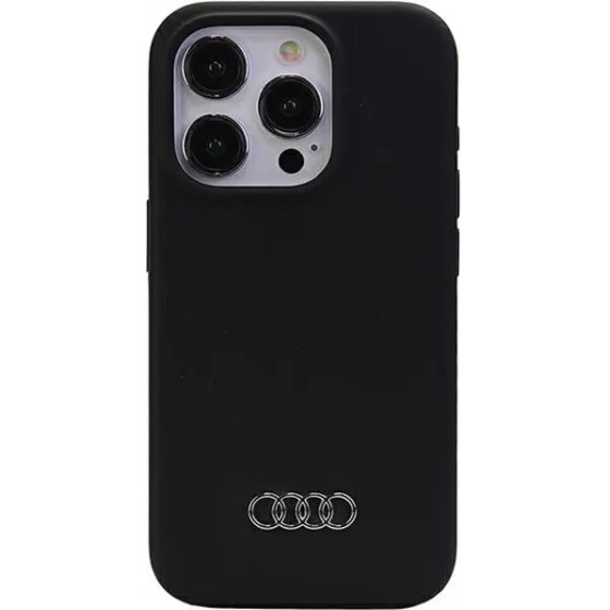 Audi Silicone Case for iPhone 15 Pro - black - (AUDI000045-0)