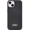 Audi Silicone Case iPhone 14 6.1 black/black hardcase AU-LSRIP14-Q3/D1-BK - (AUDI000036-0)