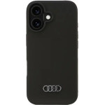 Audi Silicone Case iPhone 16 6.1 black/black hardcase AU-LSRIP16-Q3/D1-BK - (AUDI000177-0)