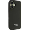 Audi Silicone Case iPhone 16 6.1 black/black hardcase AU-LSRIP16-Q3/D1-BK - (AUDI000177-0)