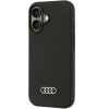 Audi Silicone Case iPhone 16 6.1 black/black hardcase AU-LSRIP16-Q3/D1-BK - (AUDI000177-0)
