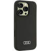 Audi Silicone Case iPhone 16 Pro 6.3 black/black hardcase AU-LSRIP16P-Q3/D1-BK - (AUDI000178-0)