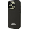 Audi Silicone Case iPhone 16 Pro 6.3 black/black hardcase AU-LSRIP16P-Q3/D1-BK - (AUDI000178-0)