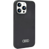 Audi Silicone Case iPhone 14 Pro Max 6.7 black/black hardcase AU-LSRIP14PM-Q3/D1-BK - (AUDI000038-0)