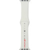 Audi Sport Red Logo Silicone Watch Strap for Apple Watch 40 / 41 / 42 mm - white - (AUDI000213-0)