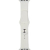 Audi Sport Red Logo Silicone Watch Strap for Apple Watch 40 / 41 / 42 mm - white - (AUDI000213-0)