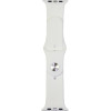Audi Sport Red Logo Silicone Watch Strap for Apple Watch 44 / 45 / 46 / 49 mm - white - (AUDI000211-0)
