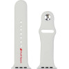 Audi Sport Red Logo Silicone Watch Strap for Apple Watch 44 / 45 / 46 / 49 mm - white - (AUDI000211-0)