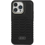 Audi Synthetic Leather case with MagSafe for iPhone 14 Pro - black - (AUDI000105-0)