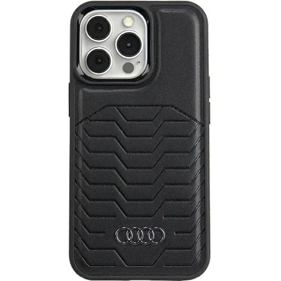 Audi Synthetic Leather case with MagSafe for iPhone 13 Pro / 13 - black - (AUDI000103-0)