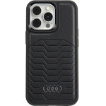 Audi Synthetic Leather case with MagSafe for iPhone 13 Pro Max - black - (AUDI000104-0)
