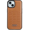 Audi Synthetic Leather case with MagSafe for iPhone 15 / 14 / 13 - brown - (AUDI000123-0)