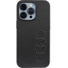 Audi Synthetic Leather iPhone 13 Pro / 13 6.1 black/black hardcase AU-TPUPCIP13P-TT/D1-BK - (AUDI000020-0)