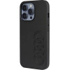 Audi Synthetic Leather iPhone 13 Pro / 13 6.1 black/black hardcase AU-TPUPCIP13P-TT/D1-BK - (AUDI000020-0)