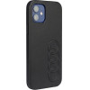 Audi Synthetic Leather iPhone 11 Pro 5.8 black/black hardcase AU-TPUPPCIP11-TT/D1-BK - (AUDI000018-0)