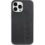 Audi Synthetic Leather iPhone 13 Pro Max 6.7 black/black hardcase AU-TPUPPCIP13PM-TT/D1-BK - (AUDI000021-0)