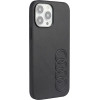 Audi Synthetic Leather iPhone 13 Pro Max 6.7 black/black hardcase AU-TPUPPCIP13PM-TT/D1-BK - (AUDI000021-0)
