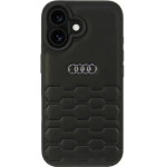 Audi Synthetic Leather iPhone 16 6.1 black/black hardcase AU-TPUPCIP16-GT/D2-BK - (AUDI000180-0)