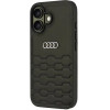 Audi Synthetic Leather iPhone 16 6.1 black/black hardcase AU-TPUPCIP16-GT/D2-BK - (AUDI000180-0)
