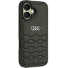 Audi Synthetic Leather iPhone 16 6.1 black/black hardcase AU-TPUPCIP16-GT/D2-BK - (AUDI000180-0)
