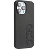 Audi Synthetic Leather iPhone 14 Pro Max 6.7 black/black hardcase AU-TPUPPCIP14PM-TT/D1-BK - (AUDI000024-0)