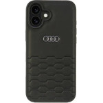 Audi Synthetic Leather iPhone 16 Plus 6.7 black/black hardcase AU-TPUPCIP16M-GT/D2-BK - (AUDI000182-0)