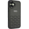 Audi Synthetic Leather iPhone 16 Plus 6.7 black/black hardcase AU-TPUPCIP16M-GT/D2-BK - (AUDI000182-0)