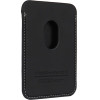Audi Synthetic Leather magnetic wallet compatible with MagSafe - black - (AUDI000132-0)