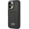 Audi Synthetic Leather MagSafe iPhone 16 Plus 6.7 black/black hardcase AU-TPUPCMIP16M-GT/D3-BK - (AUDI000186-0)