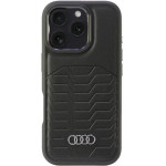Audi Synthetic Leather MagSafe iPhone 16 Pro 6.3 black/black hardcase AU-TPUPCMIP16P-GT/D3-BK - (AUDI000185-0)