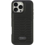 Audi Synthetic Leather MagSafe iPhone 16 Pro Max 6.9 black/black hardcase AU-TPUPCMIP16PM-GT/D3-BK - (AUDI000187-0)