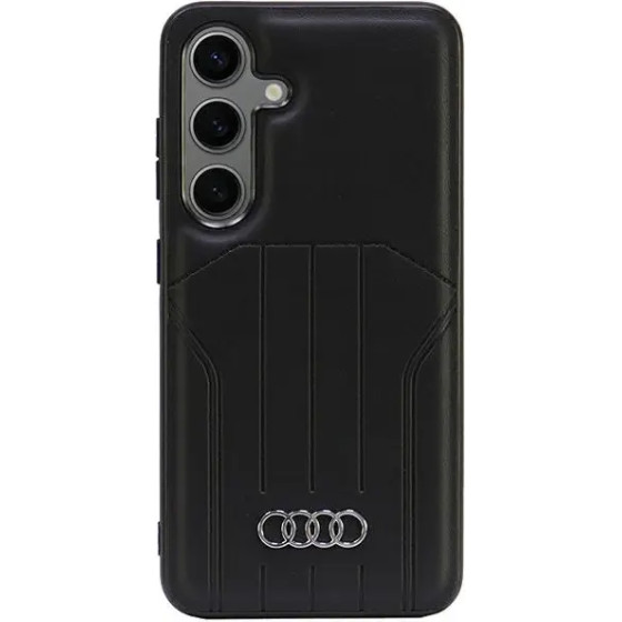 Audi Synthetic Leather MagSafe S24 S921 black/black hardcase AU-TPUPCMS24-Q5/D1-BK - (AUDI000148-0)