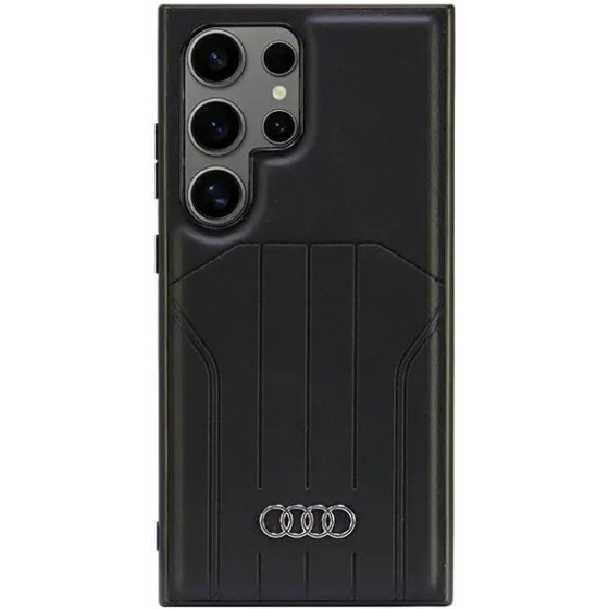 Audi Synthetic Leather MagSafe S24 Ultra S928 black/black hardcase AU-TPUPCMS24U-Q5/D1-BK - (AUDI000149-0)