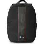BMW Backpack BMBP15COMPVSKR 16 Black Nylon Red Stripe - (BMW000907-0)