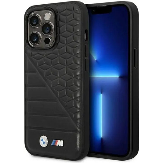 BMW Bi Pattern Case for iPhone 14 Pro Max 6.7 - Black - (BMW000565-0)