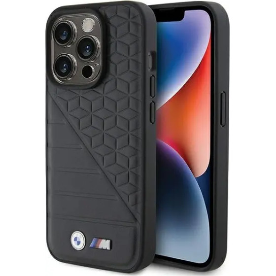 BMW Bi Pattern iPhone 15 Pro Case - Black - (BMW000720-0)