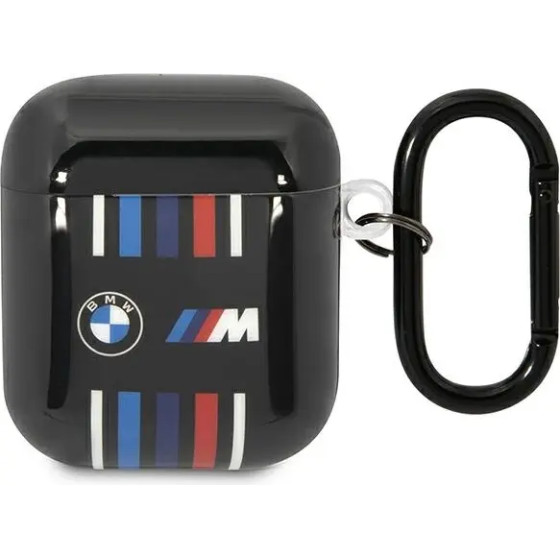 BMW BMA222SWTK AirPods 1/2 cover black/black Multiple Colored Lines - (BMW000620-0)