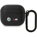 BMW BMA322PVTK AirPods 3 gen cover black/black Leather Curved Line - (BMW000619-0)