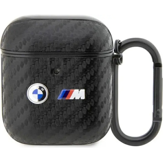 BMW BMA2WMPUCA2 AirPods 1/2 cover black/black Carbon Double Metal Logo - (BMW000612-0)