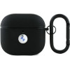BMW BMA4SSLBK AirPods 4 cover black/black Geniune Leather Silver Logo - (BMW000980-0)