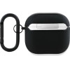 BMW BMA4SSLBK AirPods 4 cover black/black Geniune Leather Silver Logo - (BMW000980-0)