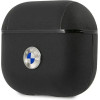 BMW BMA3SSLBK AirPods 3 cover czarny/black Geniune Leather Silver Logo - (BMW000441-0)