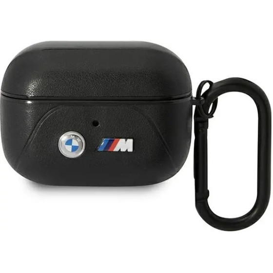 BMW BMAP22PVTK AirPods Pro cover black/black Leather Curved Line - (BMW000617-0)