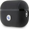 BMW BMAP2SSLBK AirPods Pro 2 (2022/2023) cover black/black Geniune Leather Silver Logo - (BMW000528-0)